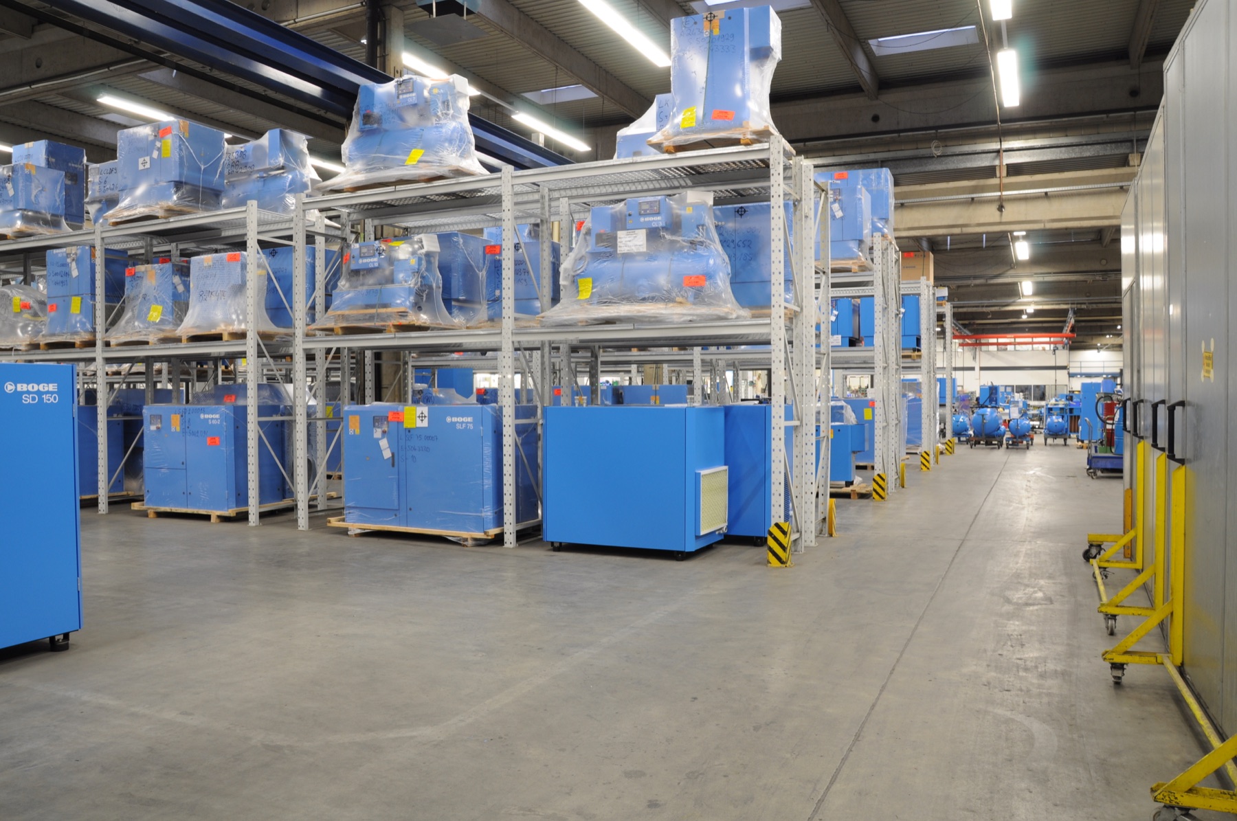 Instalación industrial respaldada por BOGE y Solvitek